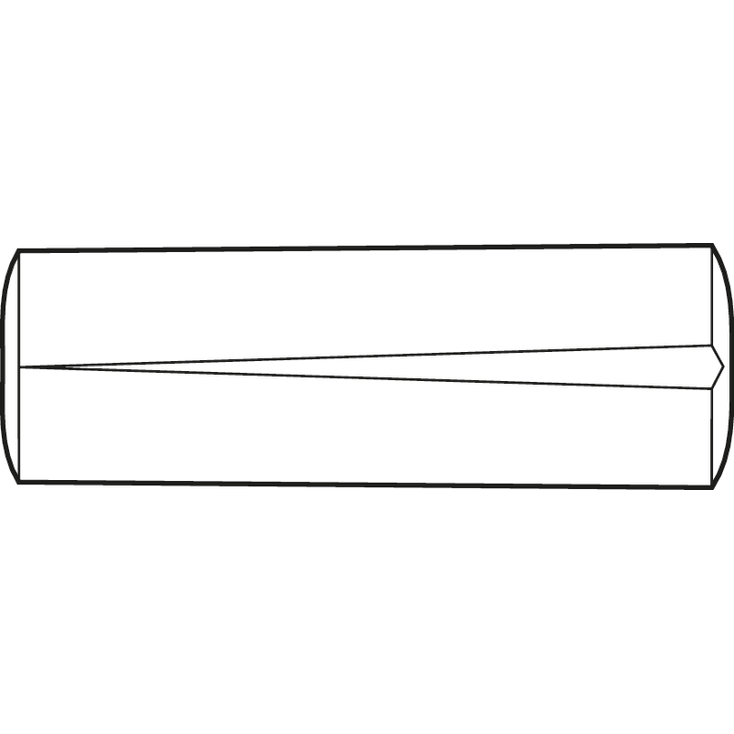 Gerillter Kegelstift